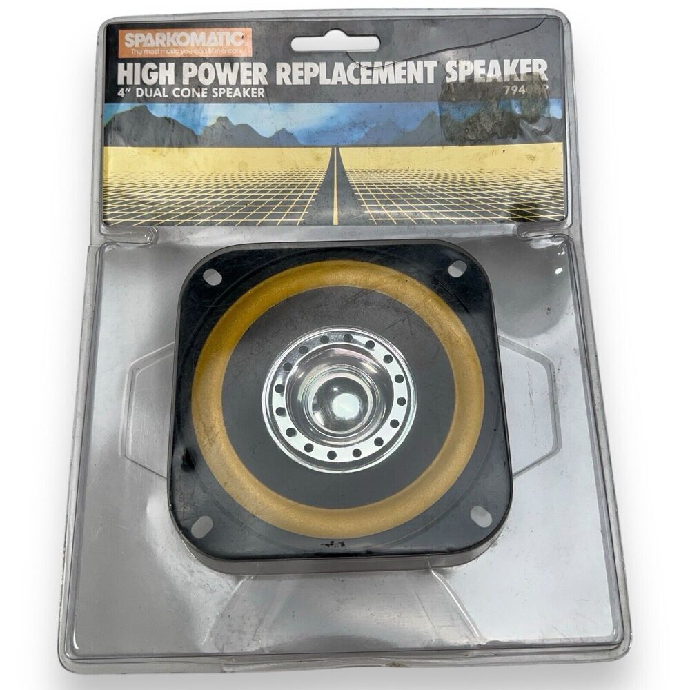 Vintage Sparkomatic 4” Inch 7940BP Dual Cone Replacement Speaker READ*